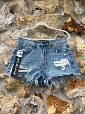 Cello Women's Frayed high rise Blue denim Shorts